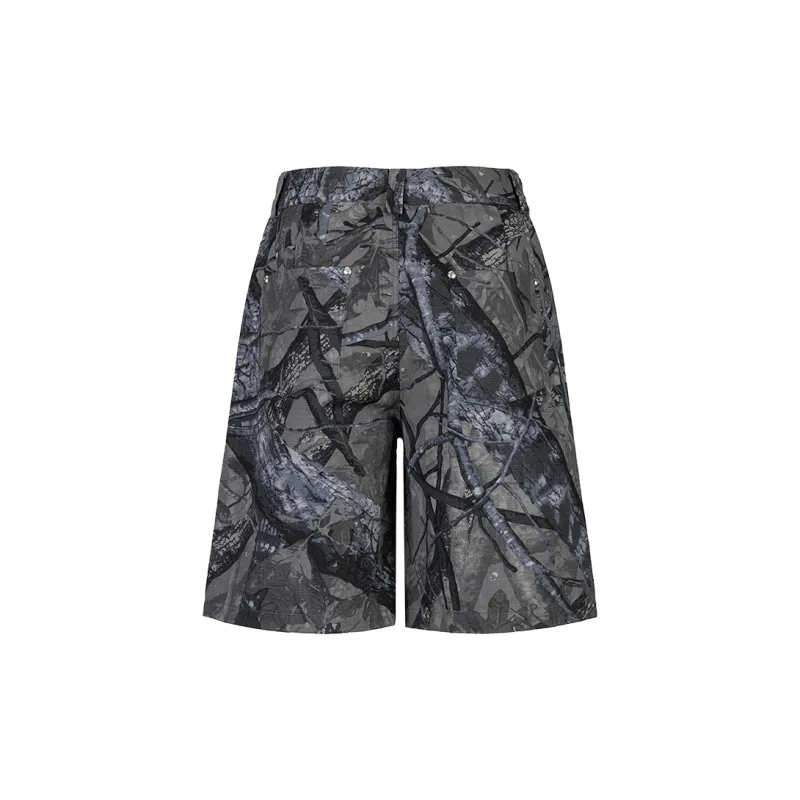 GRKC Casual Shorts Unisex Gray Black-1