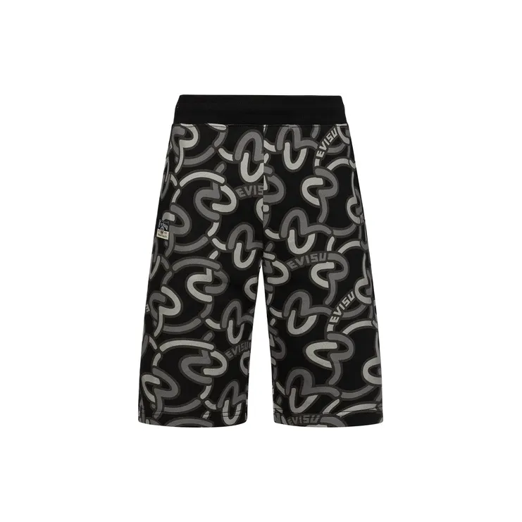 EVISU Short Sweatpants Men's Black-1