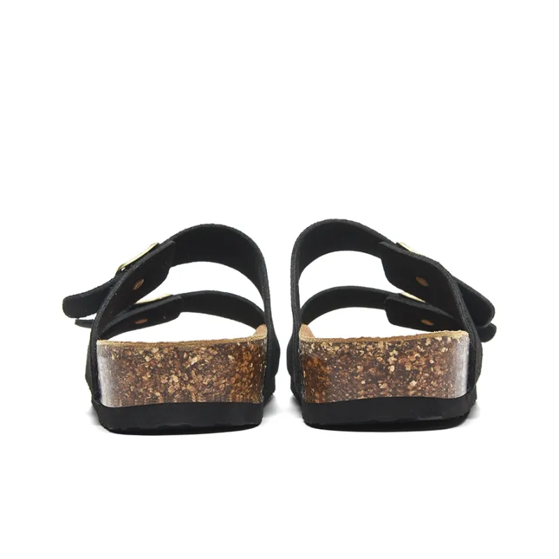 HLA Beach Sandals Men Black Khaki-3