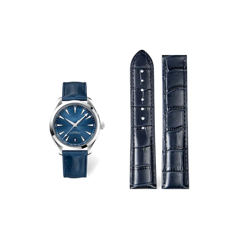 Craftsman Omega Compatibility Watch Band Genuine Leather Material-18