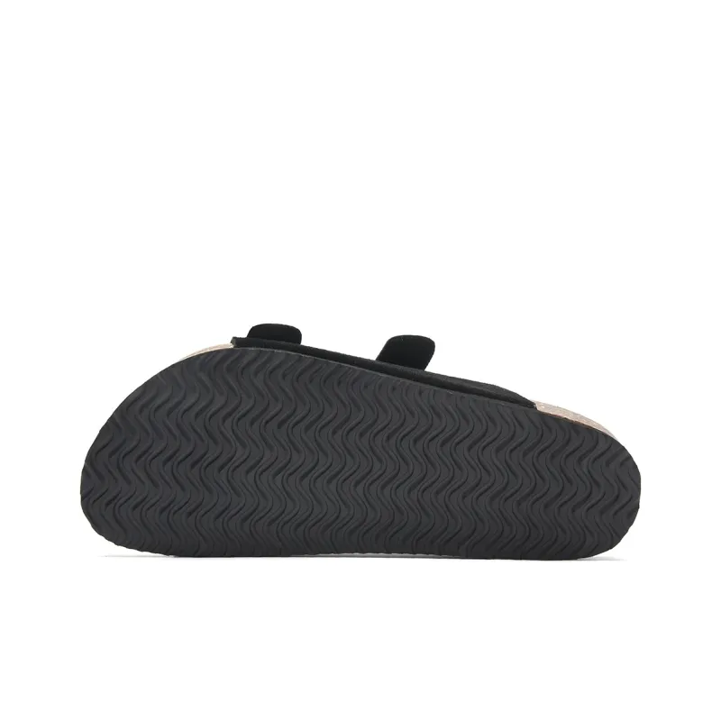 HLA Beach Sandals Men Black Khaki-4