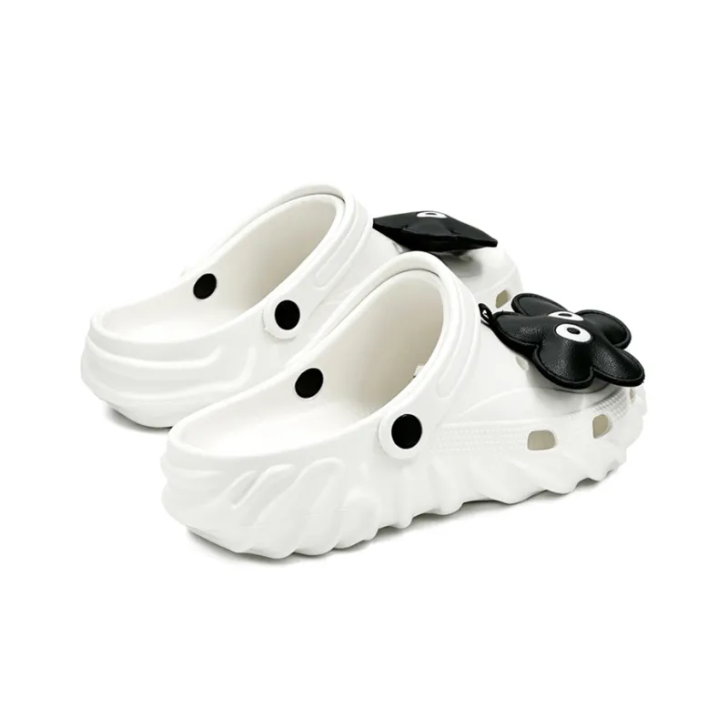 OUBT Fingerprint Base Clogs Unisex Snow White-2