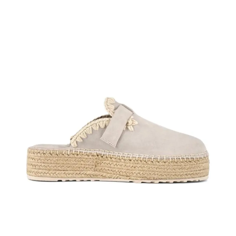 MOU EVA Abrasion Resistant Closed Toe Slippers Women's Beige-1