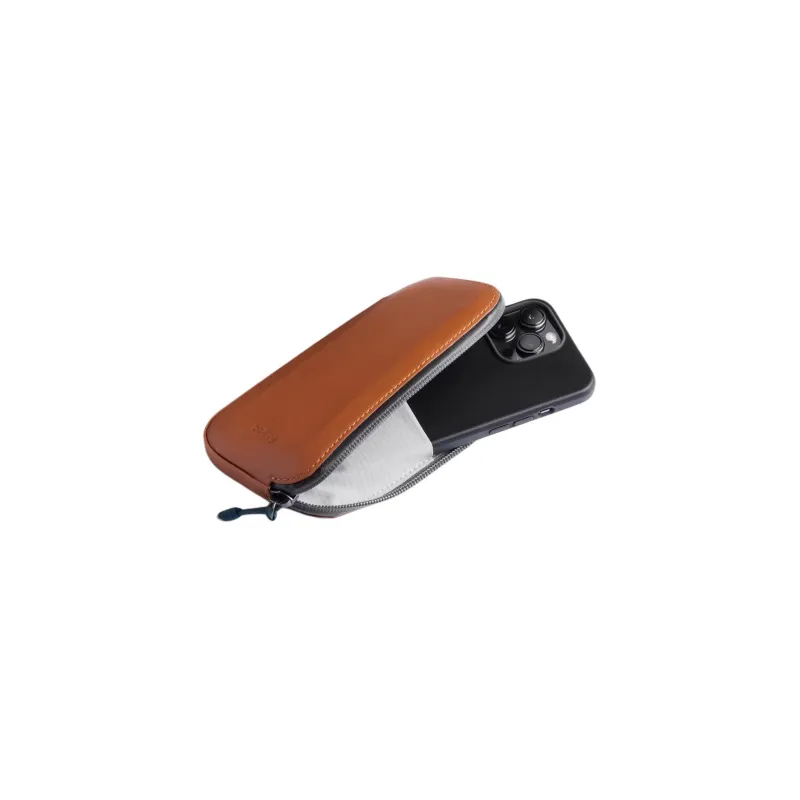 BELLROY Leather Clutch Men's Orange-3