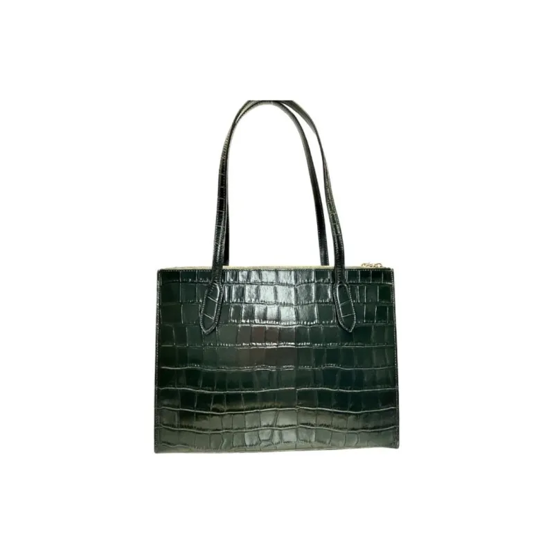 COACH Cow Leather Tote Bag, Shopping Bag, Leather Handbag, Shoulder Bag Women's Amazon Green-2