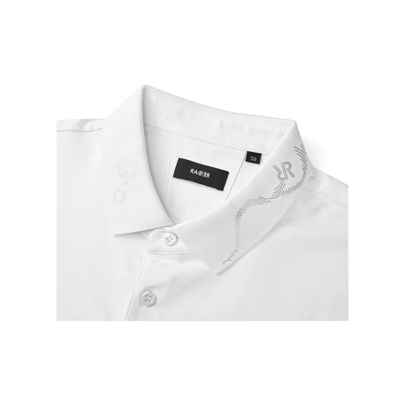 RARE Polo Shirts Men White-3