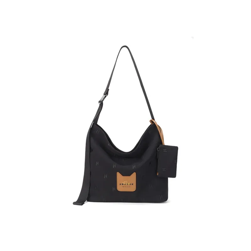 NOXXON Polyester Tote Crossbody Bag Shoulder Bag Women's Khaki/Obsidian Black-3