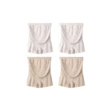 M1534-E Set-Belly Support Anti-Exposure Shorts-Ecru+Ecru+Skin+Skin (4 Pack)