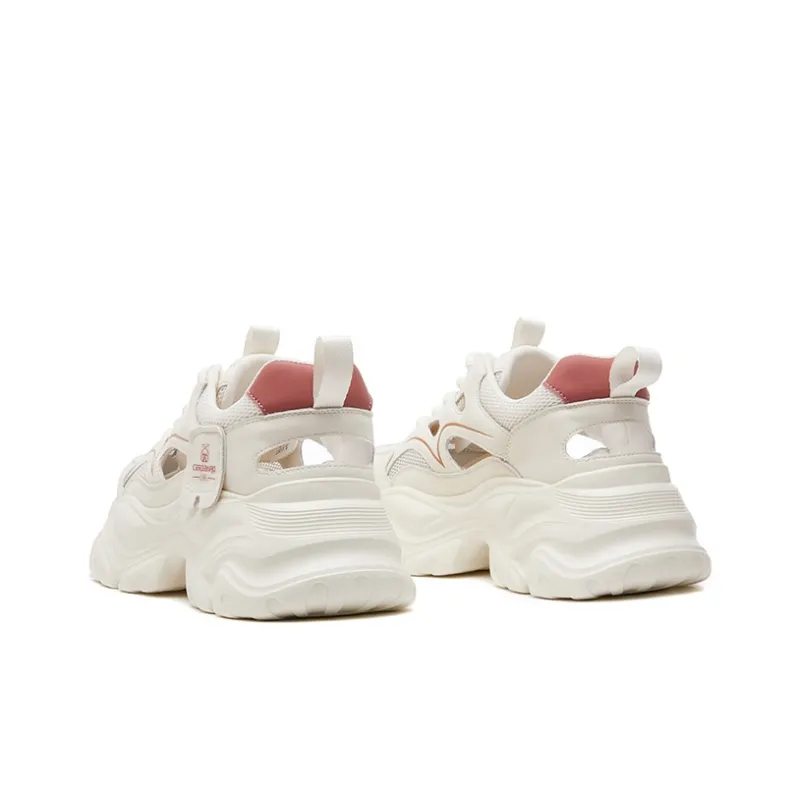 CARDANRO Breathable Low Top Cut Out Chunky Sneakers Women's-9
