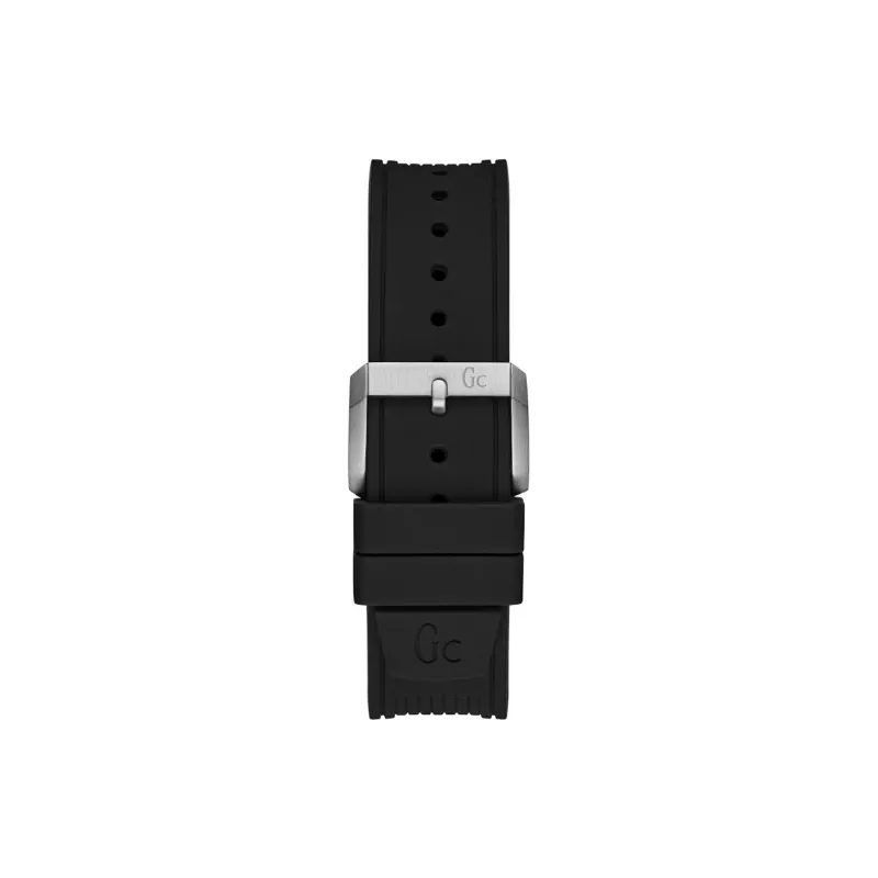 GUESS Wrist Watch Automatic Mechanical Movement Silicone Strap 40mm Black Dial Men's Watches-2