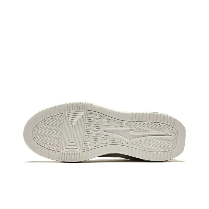 Erke Shocked Wear-Resistant Slip-Resistant Low-Top Skateboard Shoes Men's Light Linen Sage Gray-3