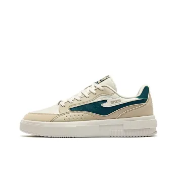 Erke Shocked Wear Resistant Slip Resistant Low Top Skateboard Shoes Men's Light Linen Sage Gray