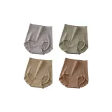 M1407-C Set-High-Rise Butt Lift and Abdomen Control-Gray Purple+Green+Light Apricot+Cameo Brown (4 Pack)