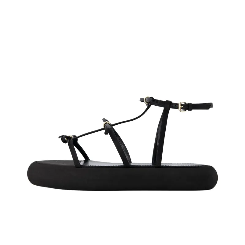 GIAMBATTISTA VALLI Strap Sandals 4cm Women's Black-0