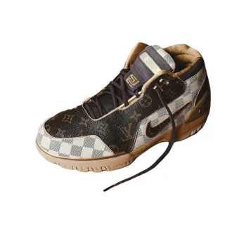 LOUIS VUITTON x Nike Air Zoom Generation Anti Slip Wear Resistant Low Top Casual Shoes Men's Brown White