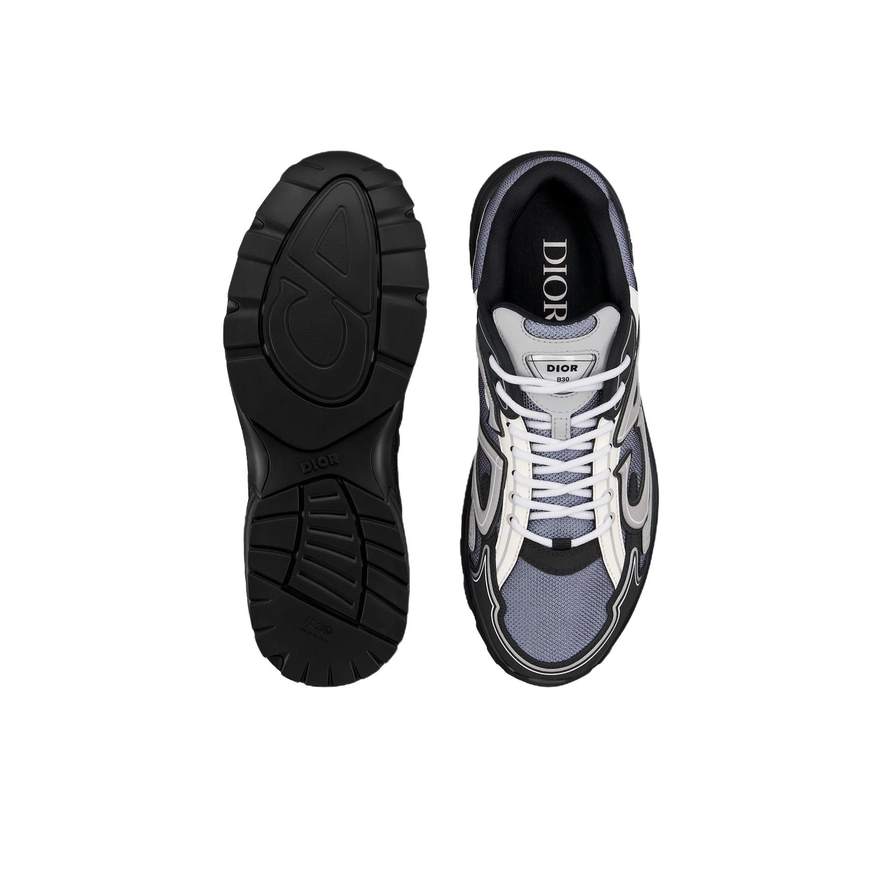 DIOR B30 Low Top Casual Shoes Men's Blue - POIZON
