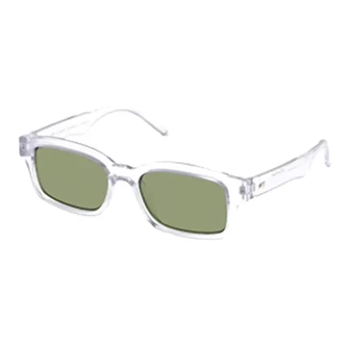 Le Specs Eco-friendly PET Rectangular Sunglasses Women's Transparent