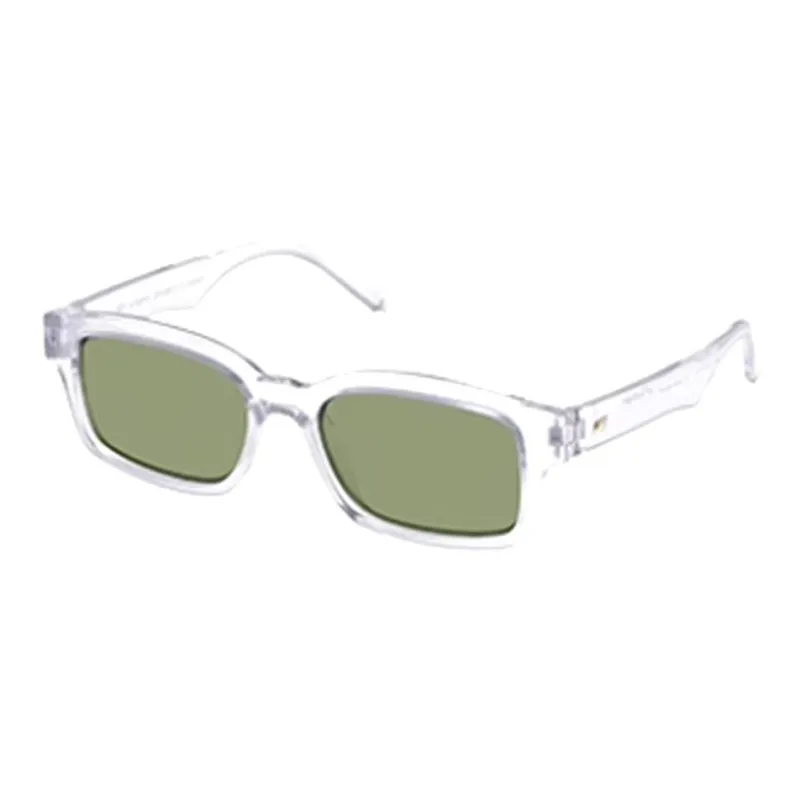 Le Specs Eco-friendly PET Rectangular Sunglasses Women's Transparent-0