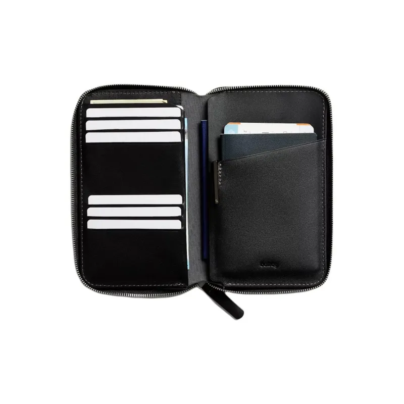 BELLROY Eco Friendly Tanned Leather Passport Holder Unisex Black-1