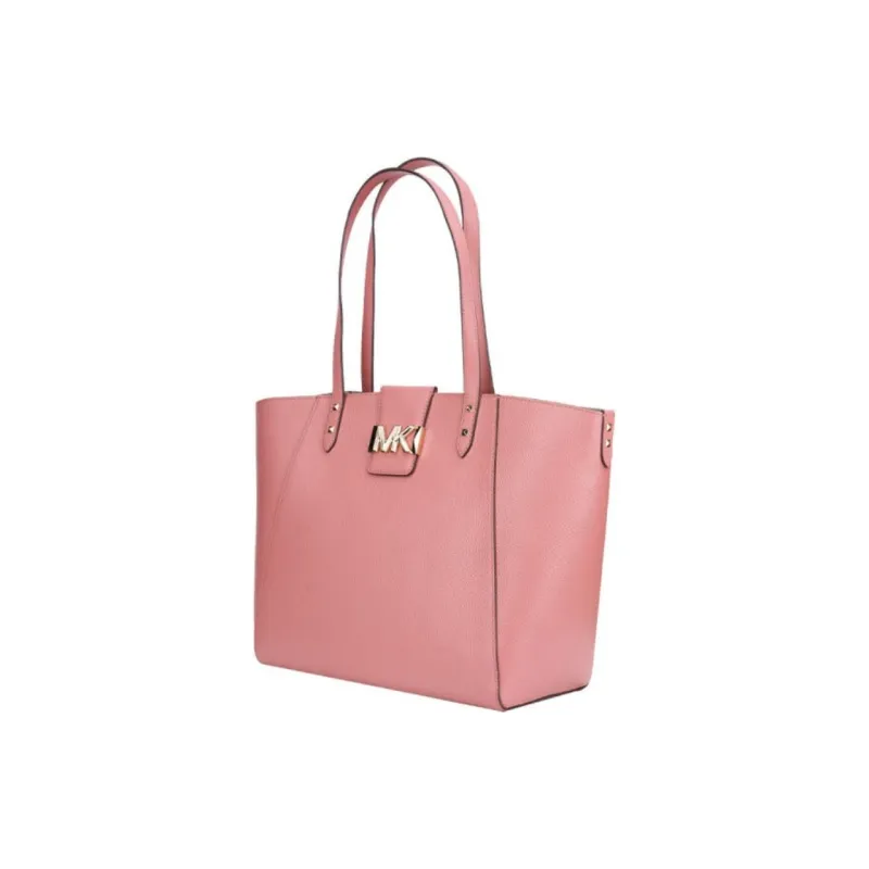 MICHAEL KORS Karlie Leather Tote Bag, Shopping Bag, Shoulder Bag, Handbag Tubas Women's Rose Pink-1