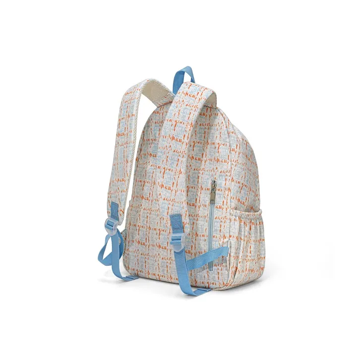 Simvay Clos Fabric Backpack Backpack Travel Bag Hiking Bag Large Size Women's Light Blue-2