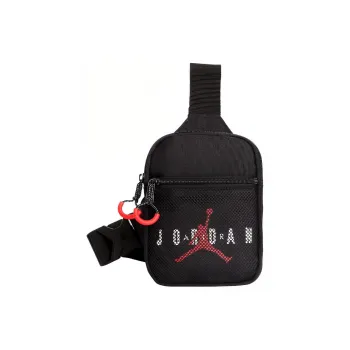 Jordan Polyester Sling Bags One Shoulder Crossbody Fanny Pack Regular Unisex Black