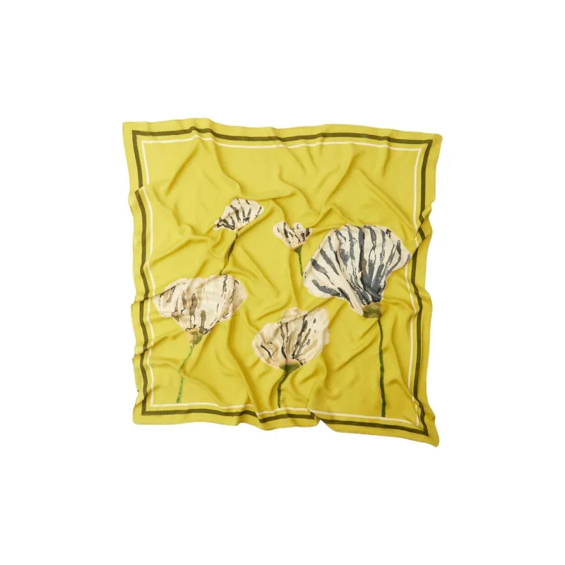 ZARA Knit Scarves Women's Yellow-0