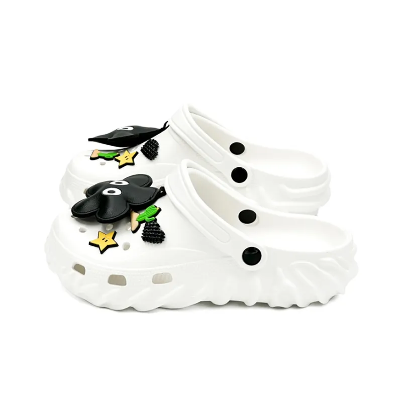 OUBT Fingerprint Base Clogs Unisex Snow White-4