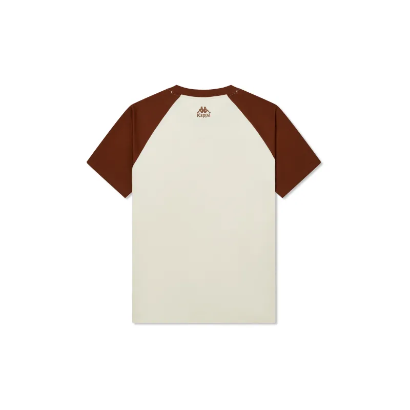Kappa T Shirt Unisex Birch White-1