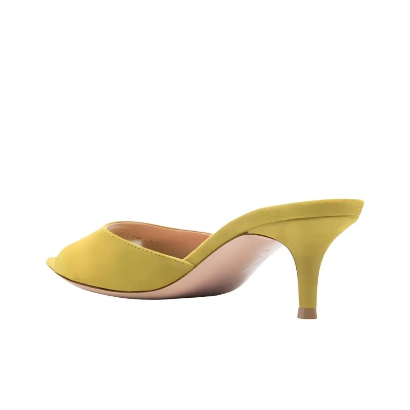 GIANVITO ROSSI Slide Slippers 5.5cm Women's Light Green-4