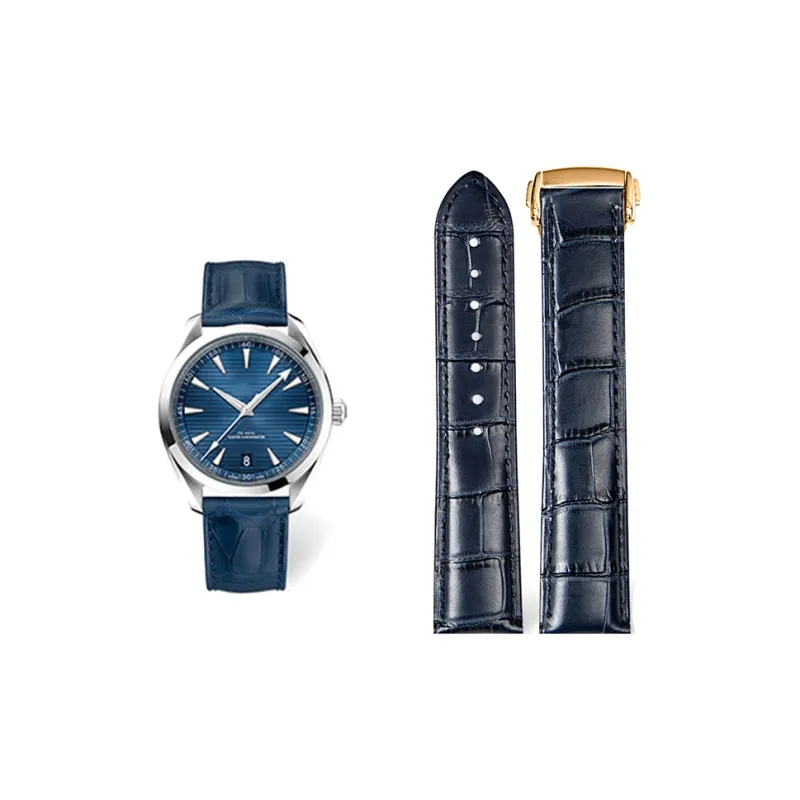 Craftsman Omega Compatibility Watch Band Genuine Leather Material-23