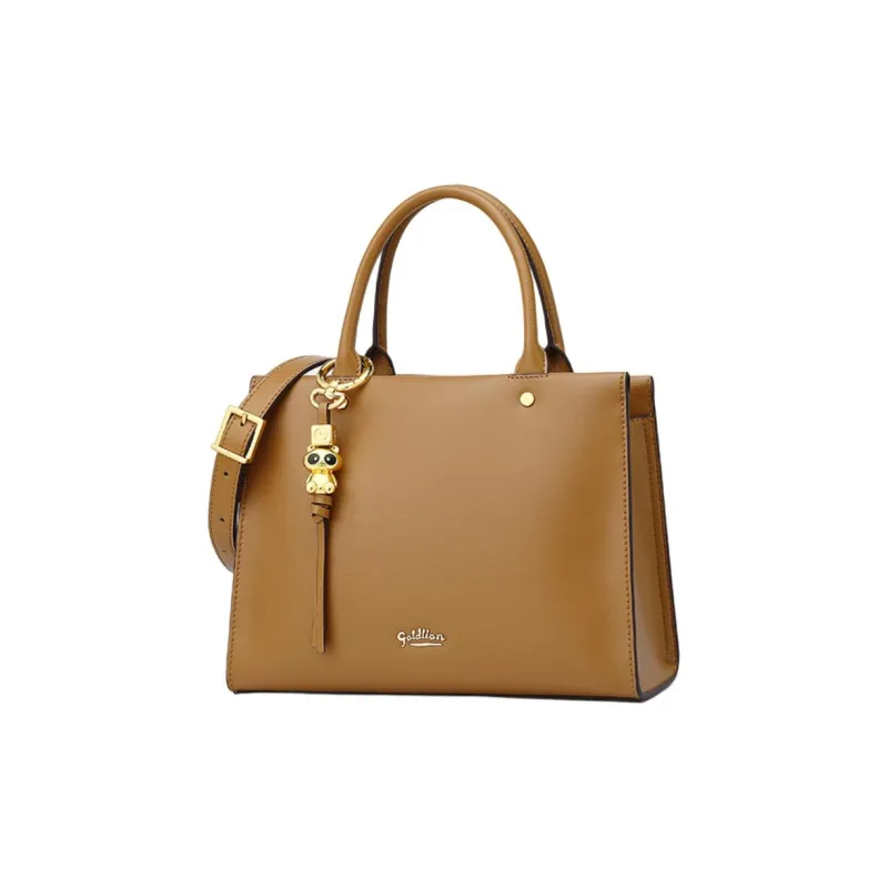 GOLDLION Cow Leather Portable Crossbody Bag, Shoulder Bag Trumpets Women's Multicolor-5
