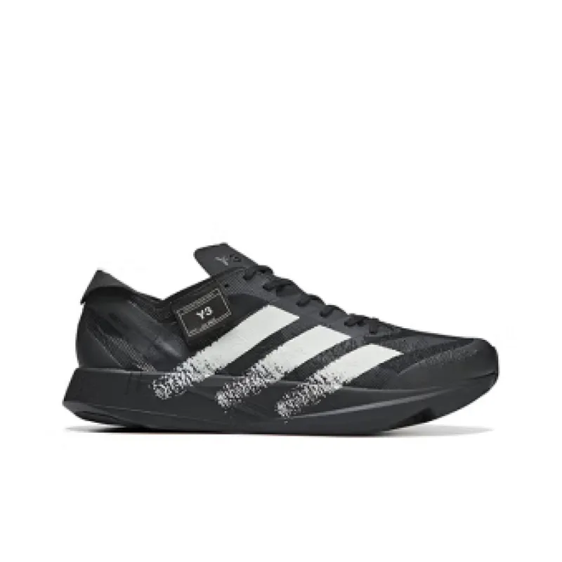 Y-3 Cushioned Wear-Resistant Lightweight Running Shoes Unisex Black Yohji Yamamoto Designer Signature Edition-1