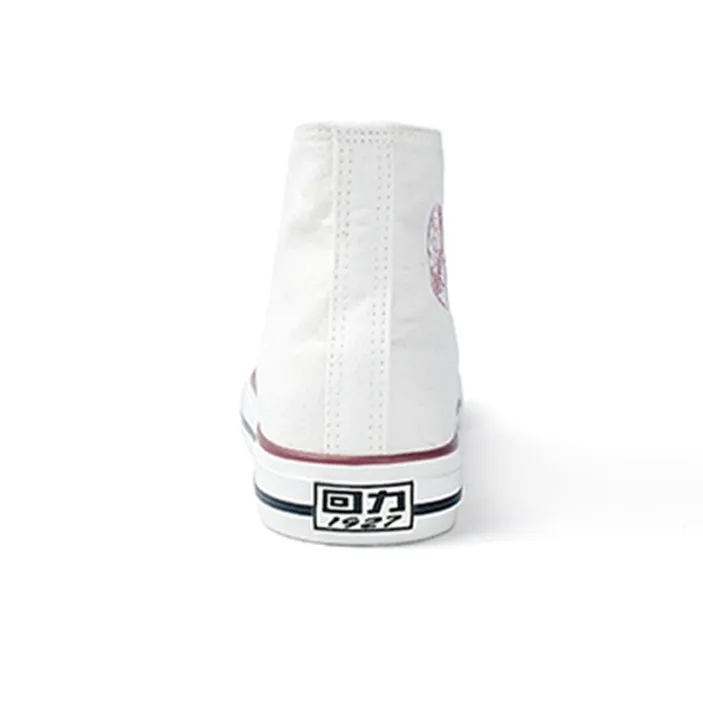 Warrior High Top Canvas Shoes Unisex White-3
