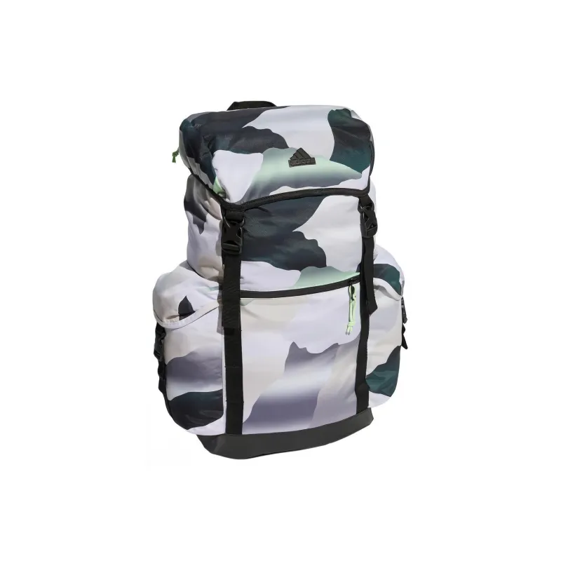 Adidas Recycled Polyester Backpack Regular Unisex White & Light Green & Dark Green & Black-1