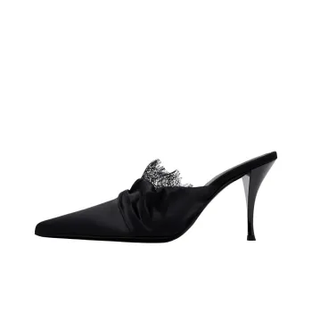 NEOUS Closed Toe Slippers 9.5cm Women's Black