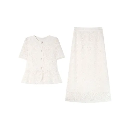 LOUISY AO Skirt Set Women's Apricot