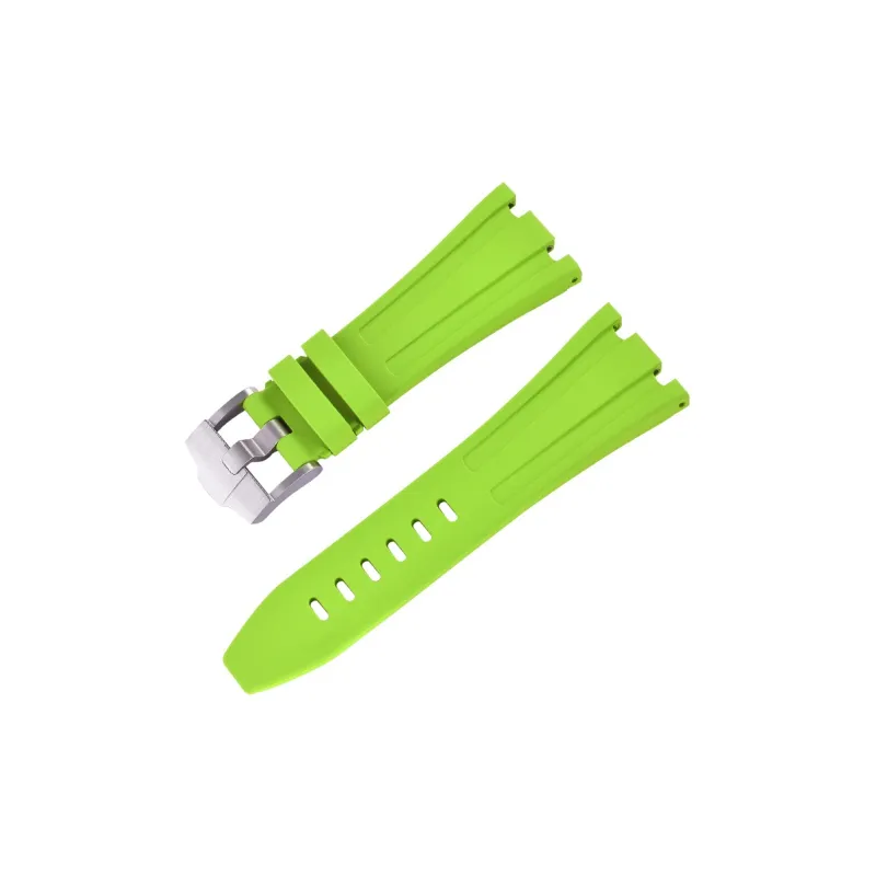 VAGENARI Fluoroelastomer Strap Compatibility With AP 26470.26480 Pin Buckle Models Watch Band Unisex-13