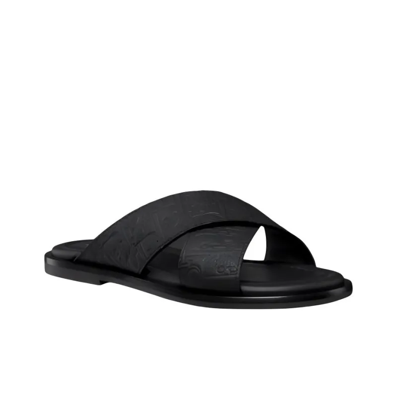 DIOR Alias Slide Slippers Men's Black-2