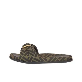 FENDI Feel Ff Jacquard Slides Women's