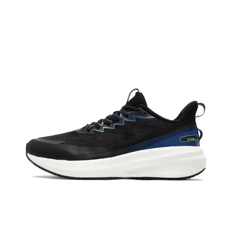 361° Cushioning Low Top Running Shoes Men's Black Blue-0