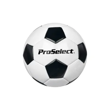ProSelect Size 5 Soccer PVC Machine Stitched Soccer Ball Kids' Black White