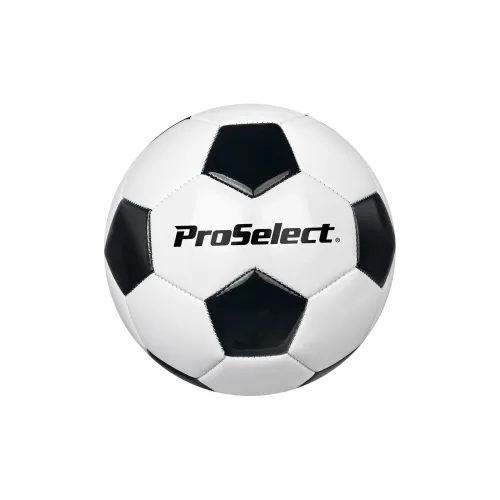 ProSelect Size 5 Soccer PVC Machine Stitched Soccer Ball Kids' Black White