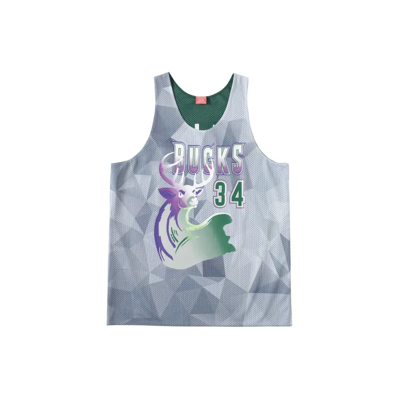 Mitchell & Ness Basketball Jersey Milwaukee Bucks Unisex Green-2