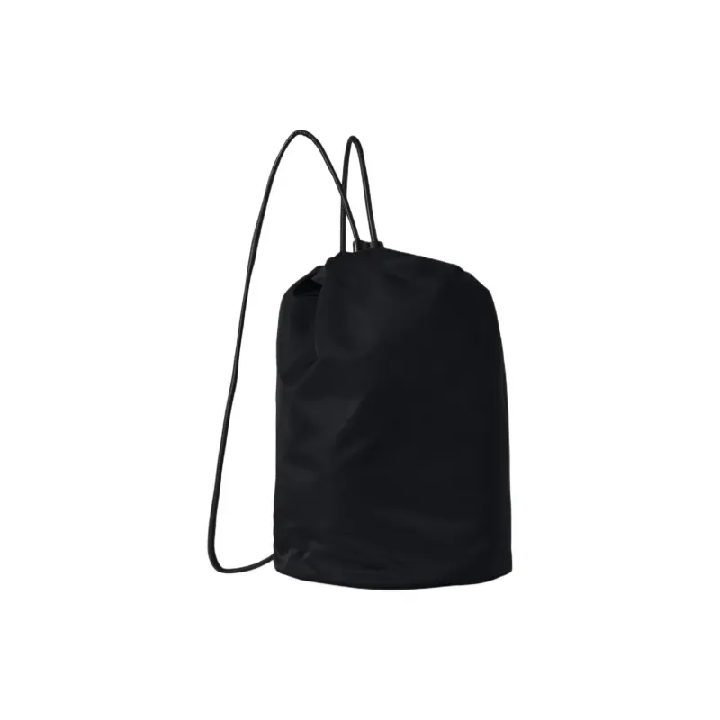 THE ROW Polyamide With Polyester Cotton Blend Backpack Unisex Black-1