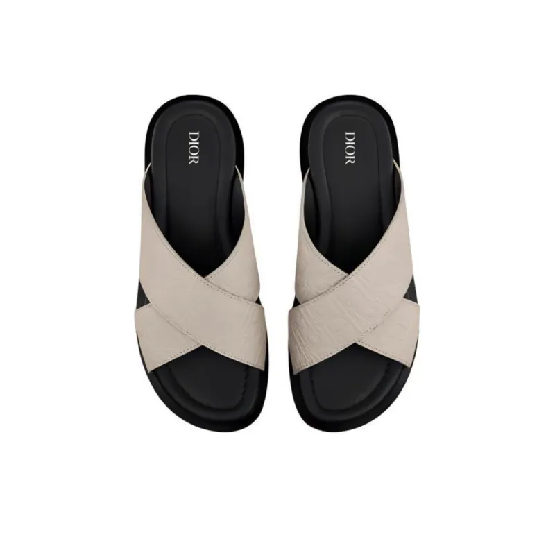 DIOR Alias Slide Slippers Men's Beige-3