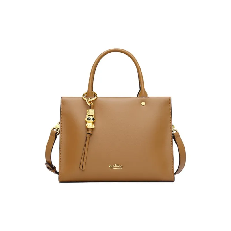 GOLDLION Cow Leather Portable Crossbody Bag, Shoulder Bag Trumpets Women's Multicolor-4