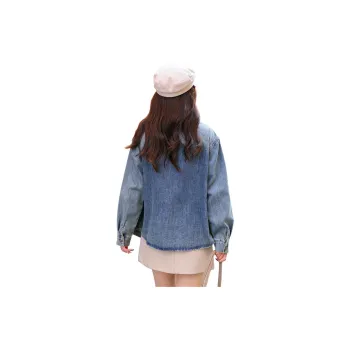 Emodues Denim Jacket Women's Dark Blue