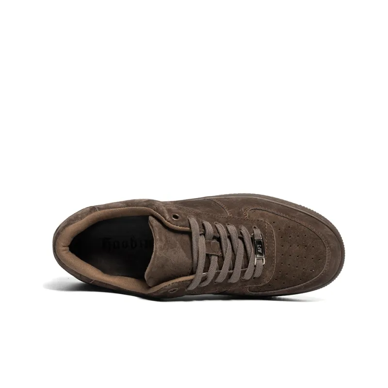Haobin Low-Top Skateboard Shoes Unisex Camel-26