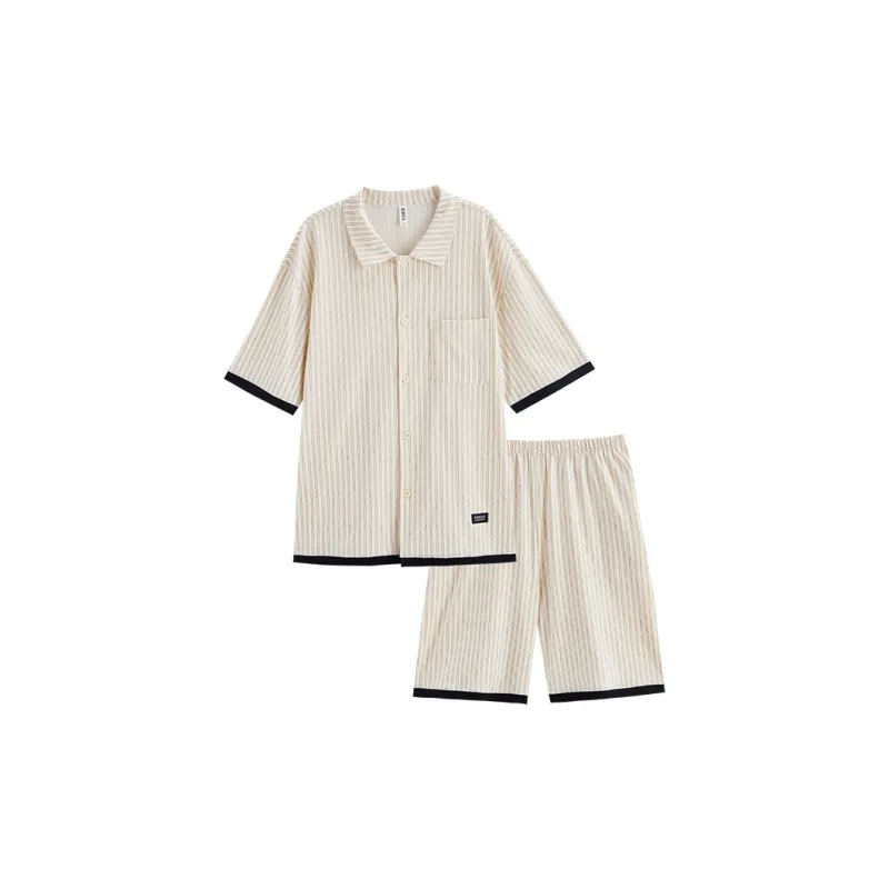 Peninsula City Pajama Set Men's Apricot-0